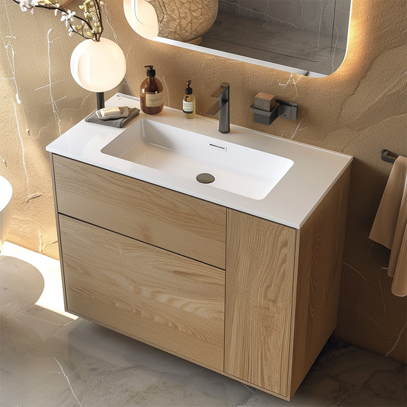 Modern Plywood Vanity American Style Bathroom Vanity for Hotels for Bathrooms