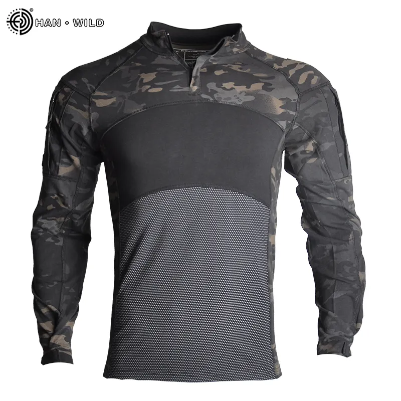 HAN WILD 2020 Combat Shirts Proven Tactical Clothing Military Uniform CP Camouflage Airsoft Army Suit Breathable Work Clothes