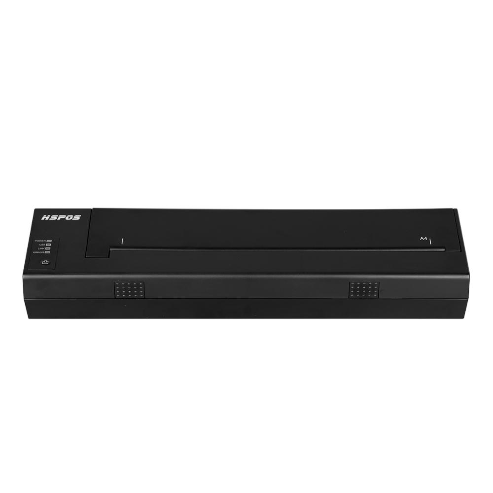 USB BT принтер a4 бумажная машина документ татуировки Печать HS-A4PUB с батареей тепловые рулоны бумаги принтера