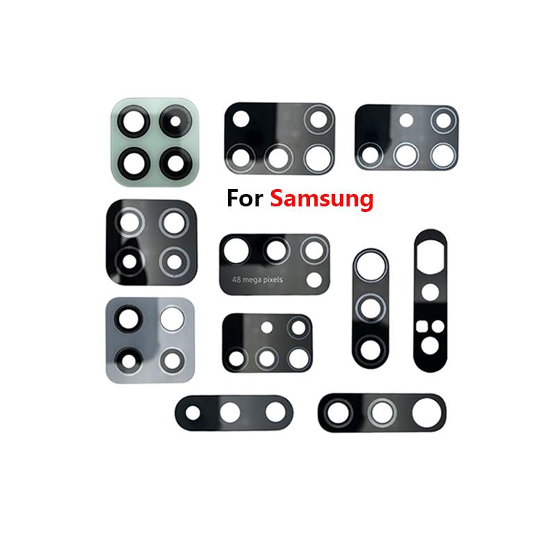 Оптовая продажа, стеклянная линза задней камеры для Samsung A10S A20S A30S A50S A70S A01S A02S A21S A02 A12 A22 A32 A52 A72 A03 A04 A14 A54 M14