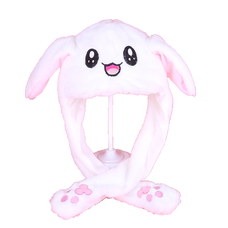Amazon selling Ear beating Interesting Christmas gifts wholesale cute rabbit ear hat jumping activity hat