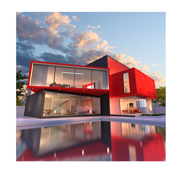 Economical Custom Design Modern Luxury Metal Prefab Prefab Homes Villa