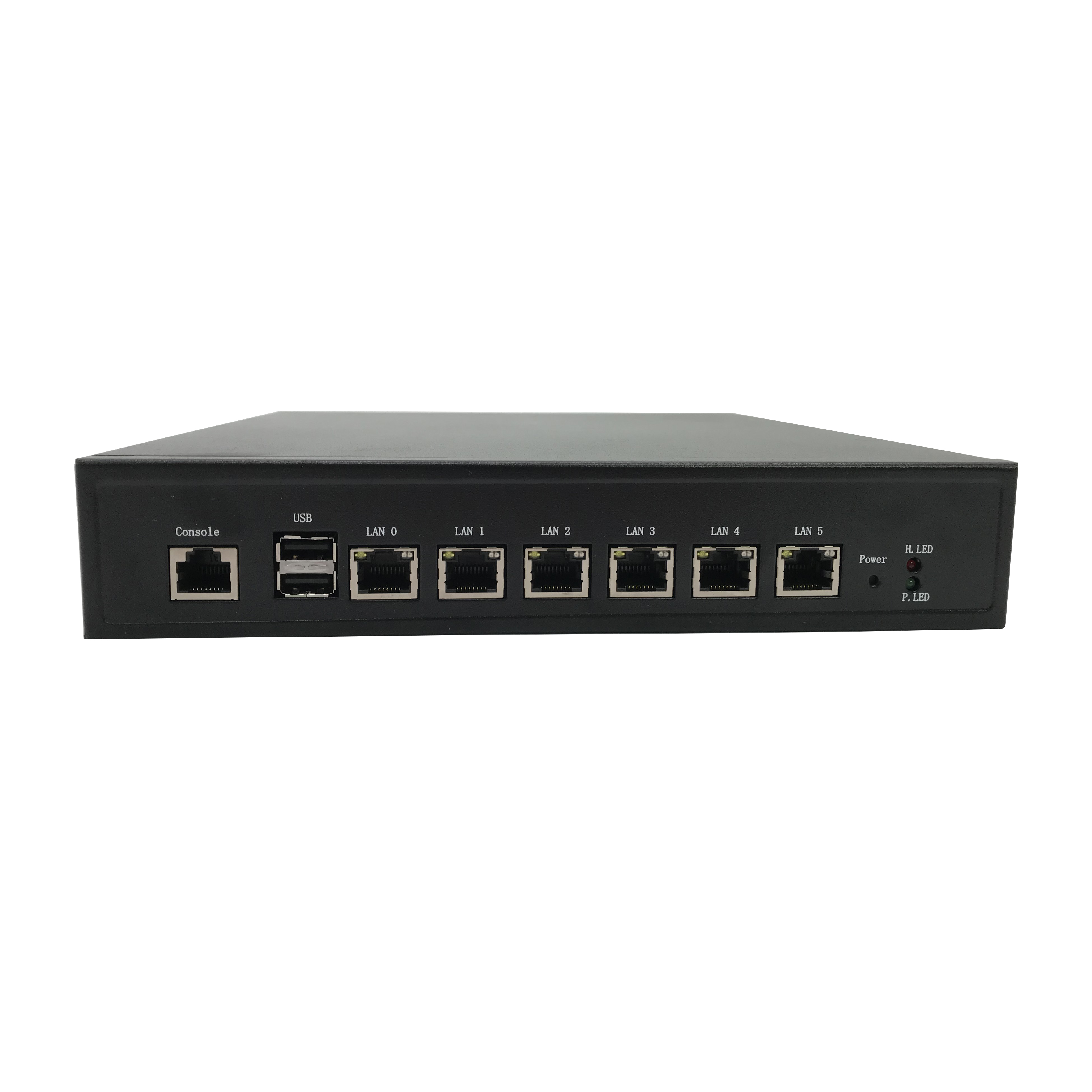Настольный сетевое устройство работает от процессора Intel 1037U с 6 GbE LAN, консоль, морозильная камера, USB и VGA, Wi-Fi и LTE