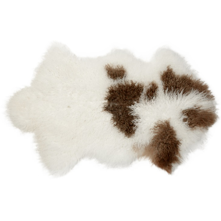 Fluffy Shaggy Customized Various Comfortable Soft Round Fur Rug Goat Real Rug Fur Carpet