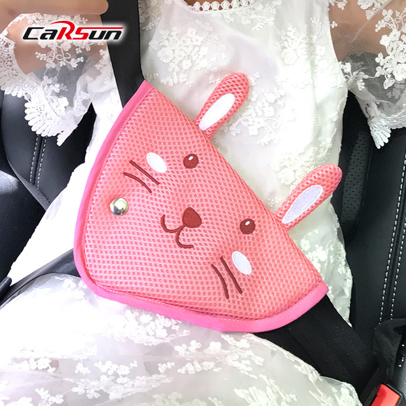 Car Seat Belt Cover Safety Universal Cartoon Child Seat Belt Cushion Cover Child Super Flannel Seat Belt Cover