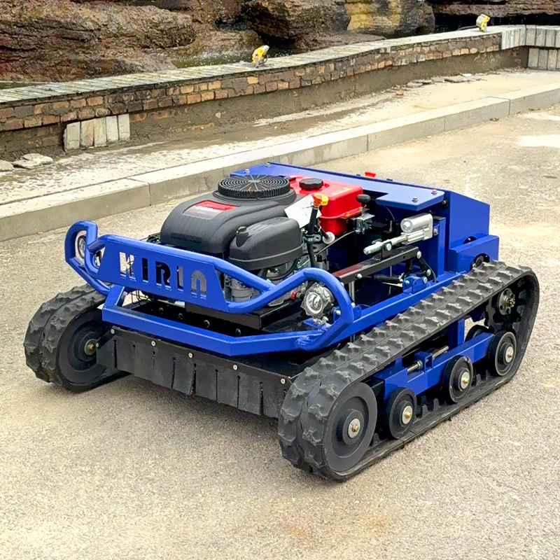 High Quality High-Horsepower Cordless Agricultural Equipment 4-Stroke 4WD Zero Turn Petrol Lawnmower with Remote Control