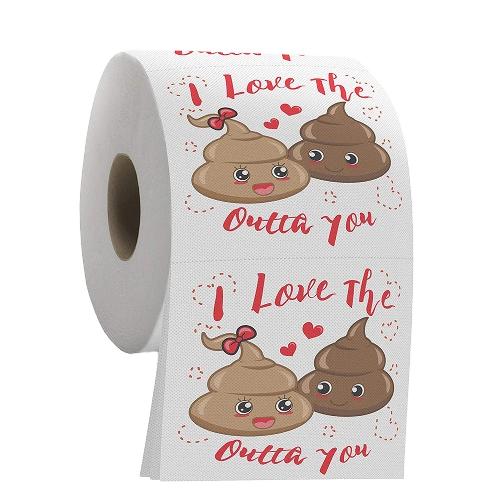 In Stock Rolls Virgin Wood Pulp White Butterfly Printed 2 Ply Toilet Paper 24 48 96 Rolls