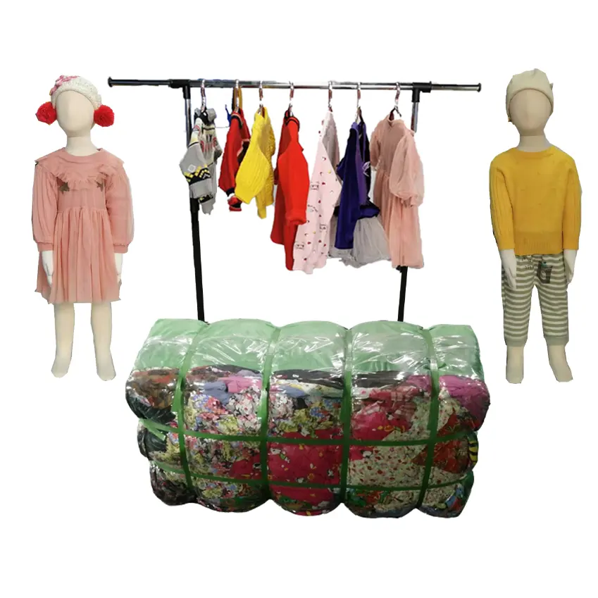 Lovely Children Wear Winter Clothes In Bales Colorful Design Knitted Used Kids Clothes