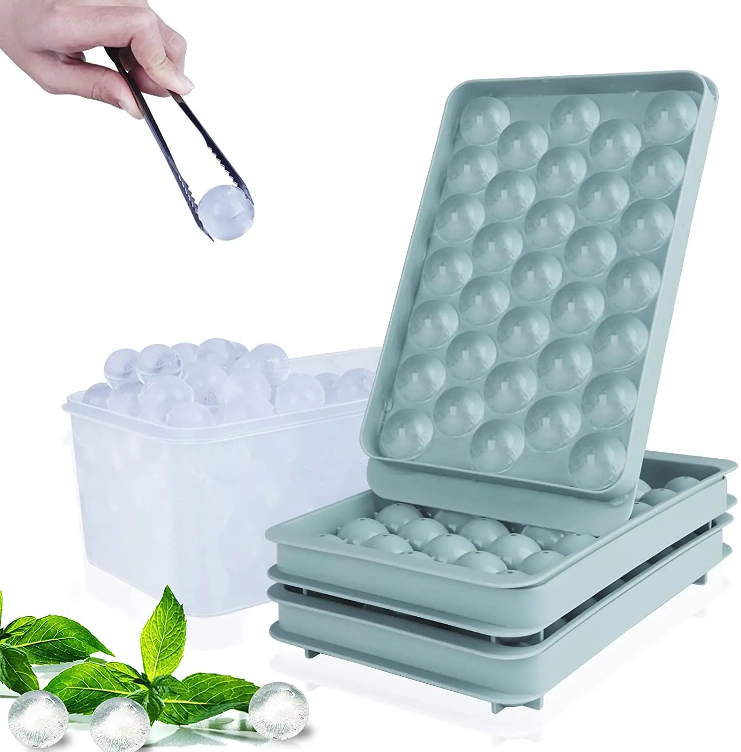 Round Ice Cube Tray Ice Ball Maker Mold for Freezer Mini Circle Ice Cube Tray Making