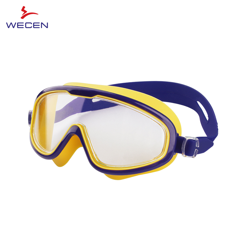 Amazon large frame custom silicone waterproof swimming goggles for adult