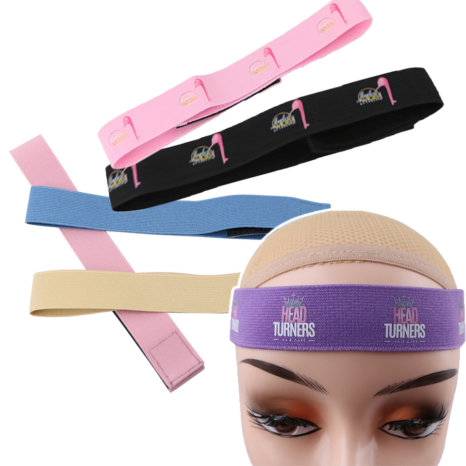 Printed Lace Adjustable Head Band Women Girls Elastic Edge Slayer For Wig Characters Head Band