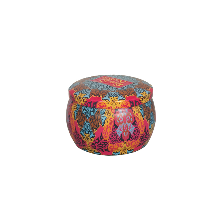 custom wholesale round rose gold tin cans 8 oz candles jar scented packing container tins box candle container