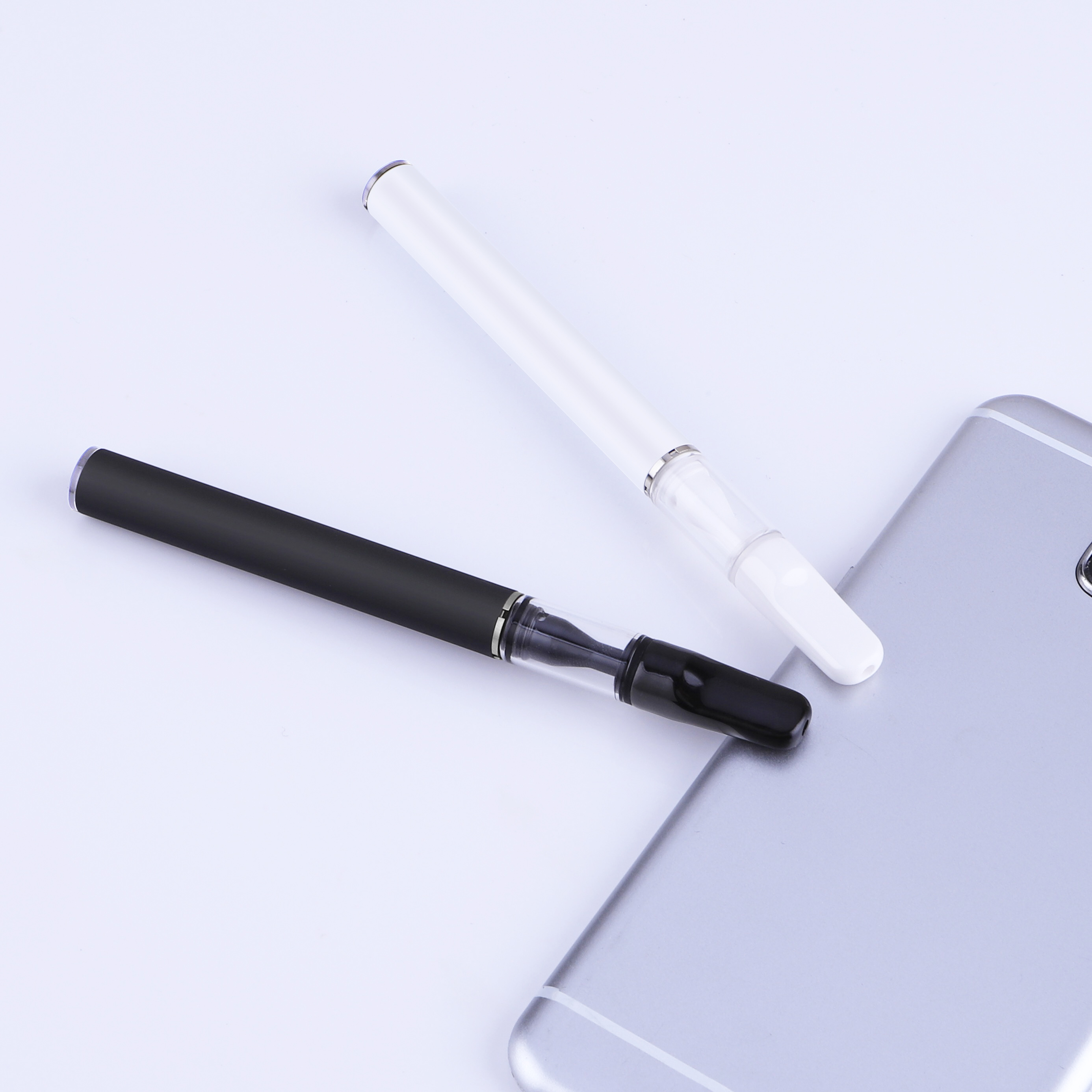 Custom Dryherb Vaporizer Smoking Device 0.5 Ml Cbd Tip 0.5ml 1ml Tank Full Ceramic Vape Pen