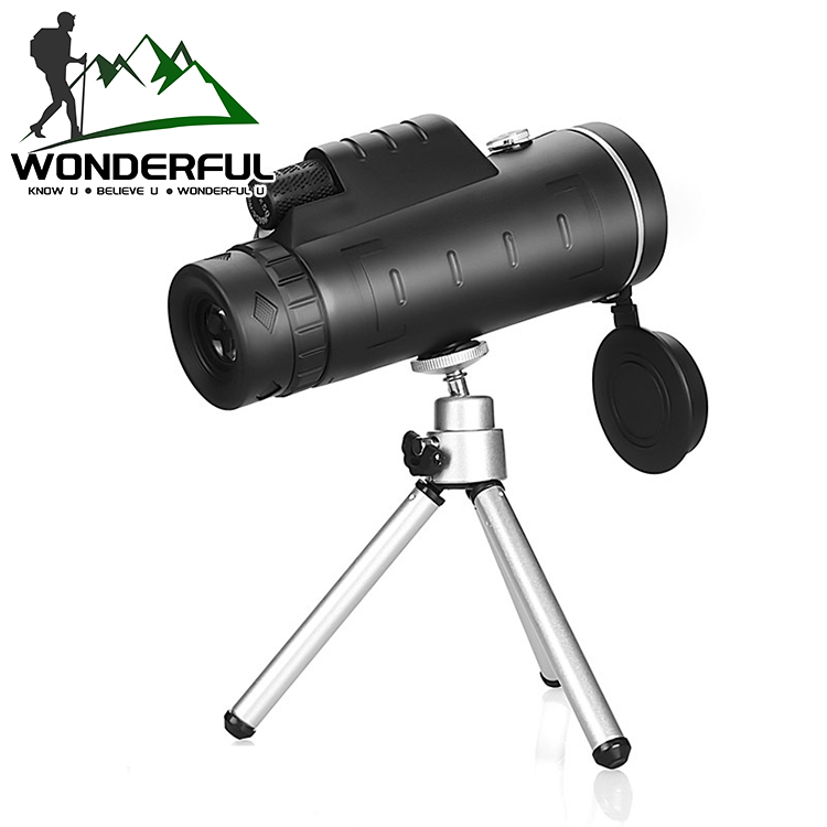 Monocular Portable 35x50 Outdoor Black Hand Bak4 Prism Long Range High Power HD Monocular Telescope