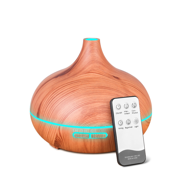 220v 500ml Premium Essential Oil Aromatherapy Adjustable Air Humidifier Wood Grain Electric Essential Oil Diffuser