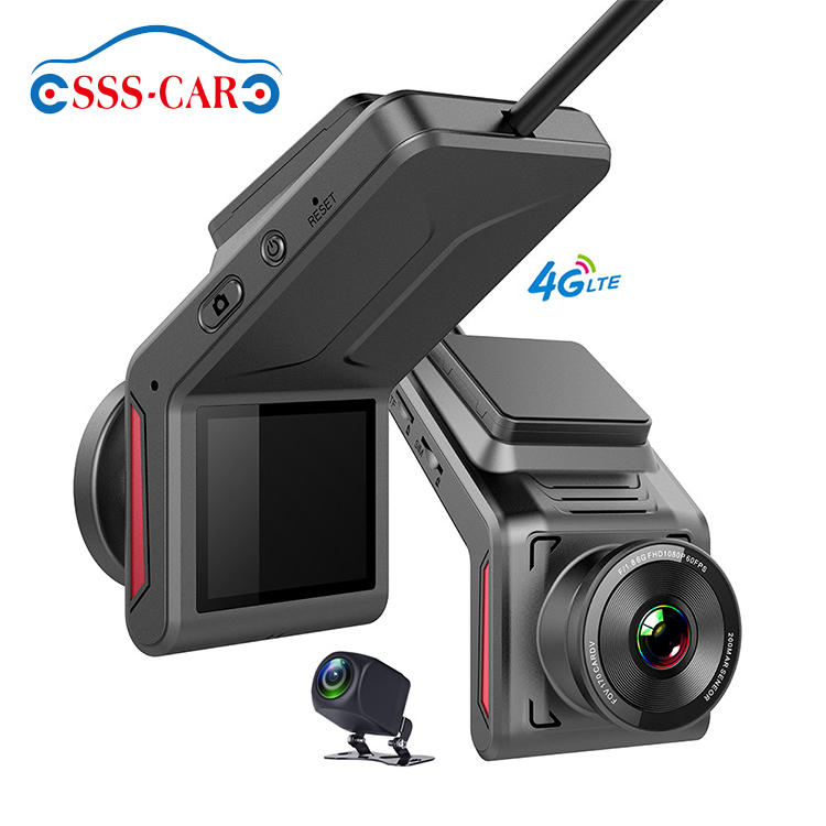 Видеорегистратор K18 4g Hd 1080p с двумя камерами, Gps, Wi-Fi, поддержкой мобильного приложения, удаленным управлением через компьютер