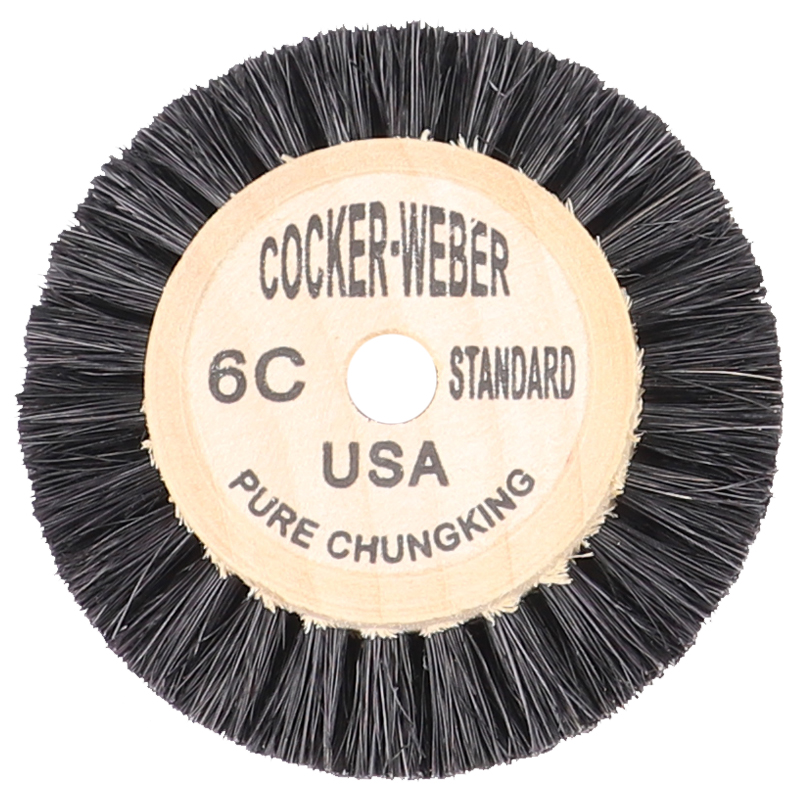 6C Полировочная щетка Cocker Weber, деревянный центр с прямой щетиной