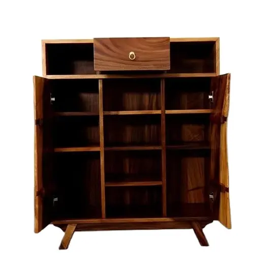 Wholesale Environmentally Friendly Wood South American walnut solid wood cabinet drawers storage cabinet for living room
