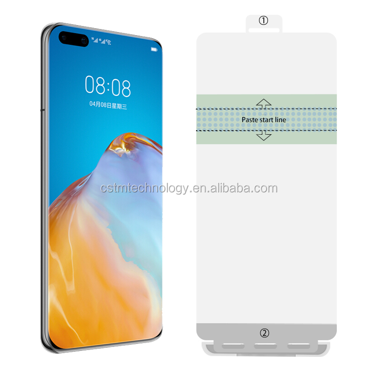 Huawei супер 3D полное покрытие клей ТПУ Защитная пленка для экрана большой изогнутый край Премиум телефон антистресс ремонт Гидрогелевая пленка
