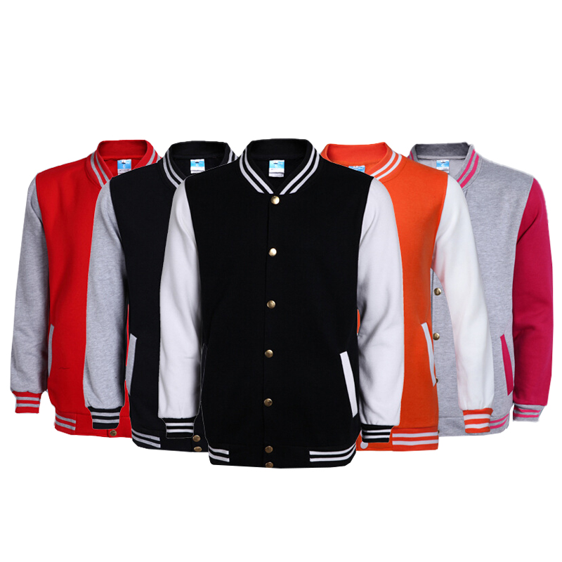 long sleeve men's baseball uniforms designs bomber baseball winter jacket high quantity men jacket casual