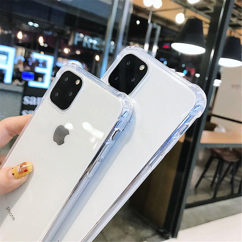 Противоударный прозрачный мягкий чехол для samsung galaxy s20, силиконовая задняя крышка для сотового телефона