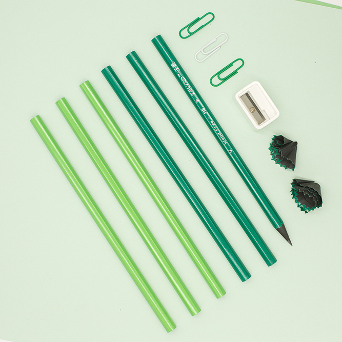 wood free 24pcs hexagon HB pencil without eraser plastic