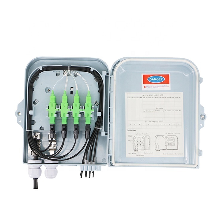 8 ports ftth pc abs odp fiber distribution box