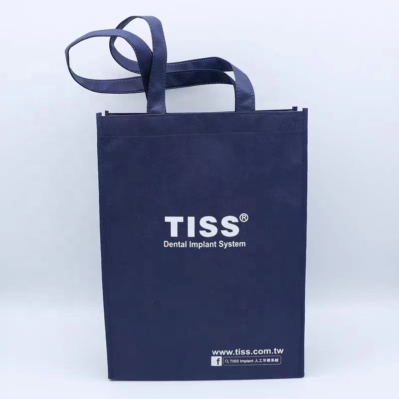 Custom Logo Print Supermarket ECO Reusable Shopping Tote Non woven bag