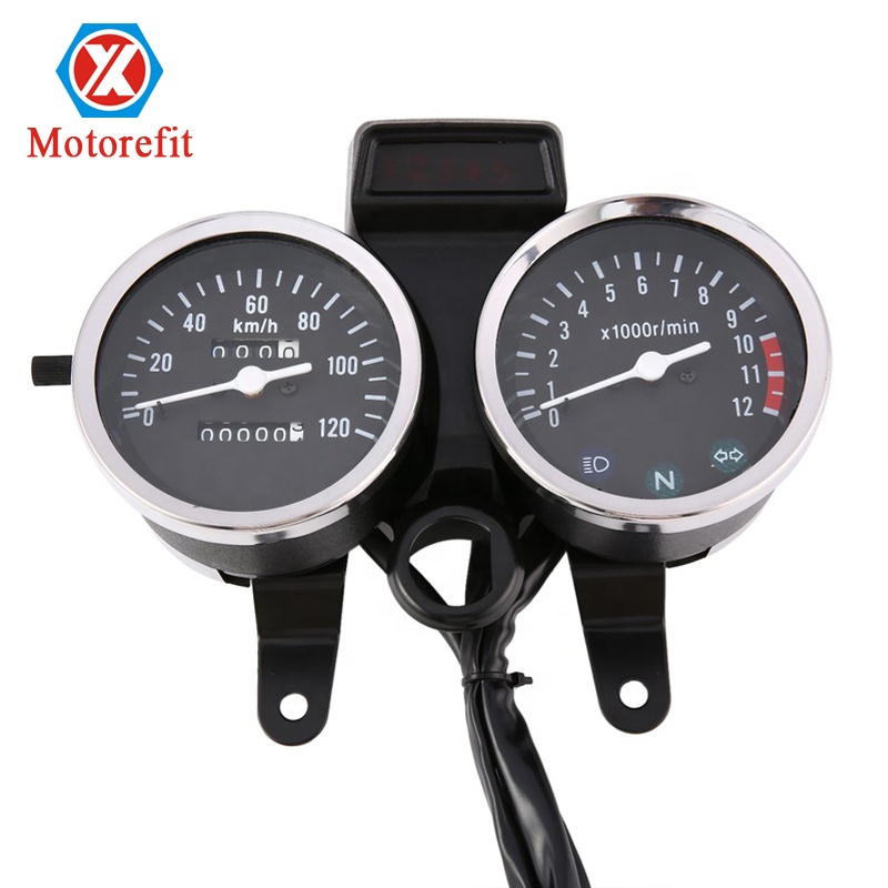 Мотоциклетный Спидометр Одометр motorbikre Тахометр Измеритель для Suzuki GN125 для HJ125-8 светодиодные модифицированные аксессуары