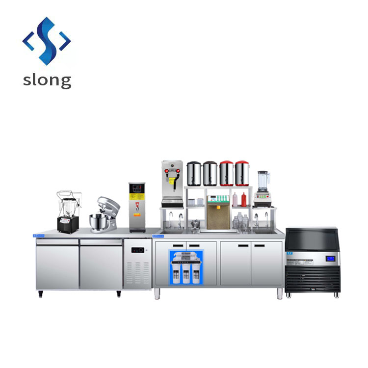 Customized commercial stainless steel water bar and milk tea shop equipment
