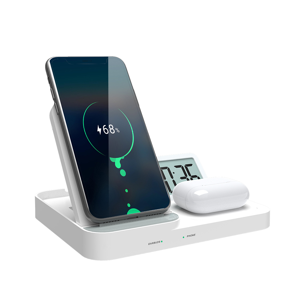 Best sellers 2020/202115W wireless charger with fold stand bracket