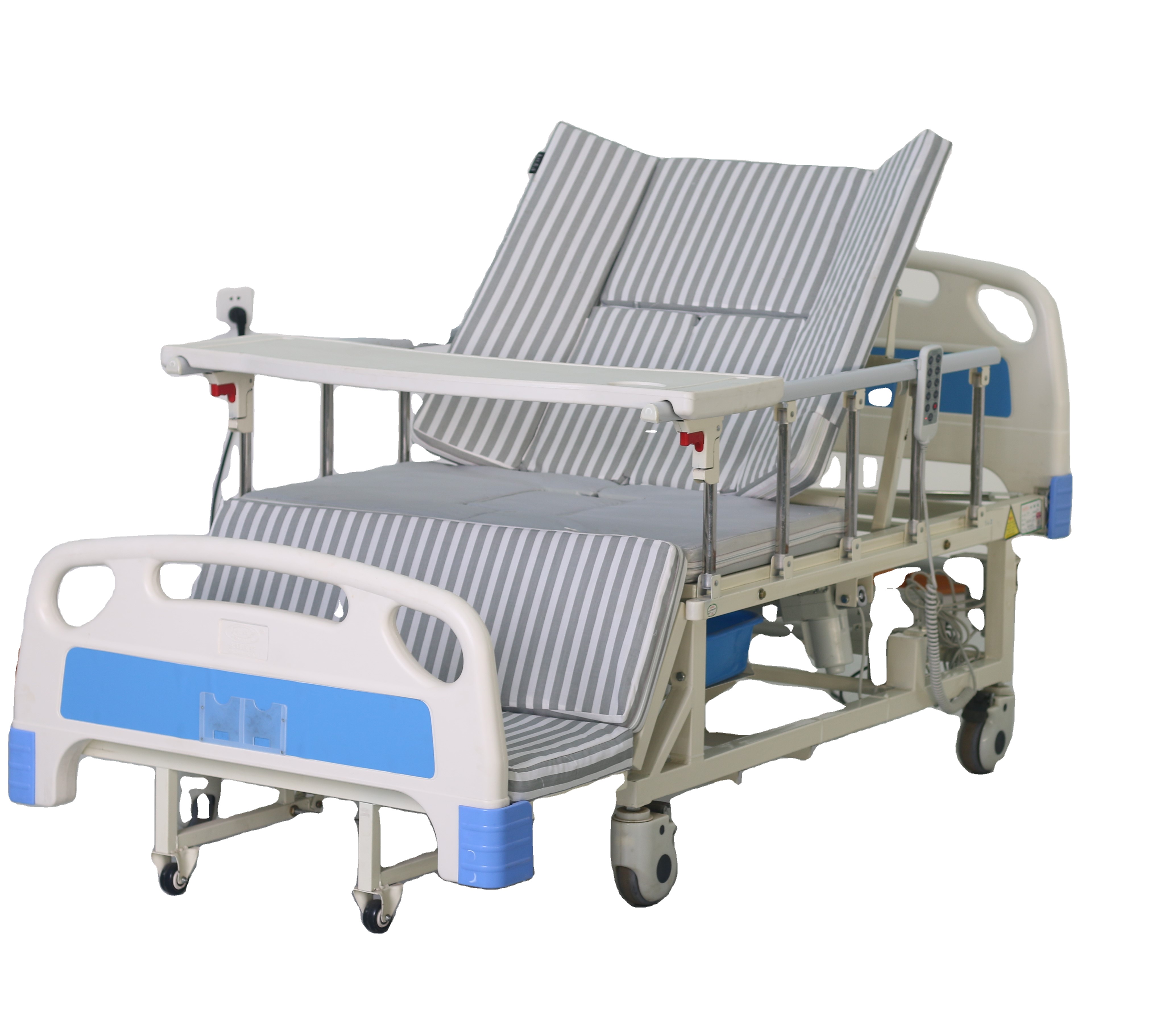 Manual and electric dual-purpose integrated multifunctional hospital nursing ICU nursing bed