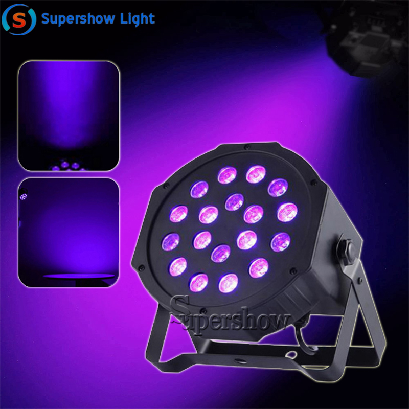Прямая продажа с фабрики 18x3 Вт светодиодный Фиолетовый Par сценический свет DMX 512 контроллер диско УФ-лампа для диджея вечеринки танцпол свет