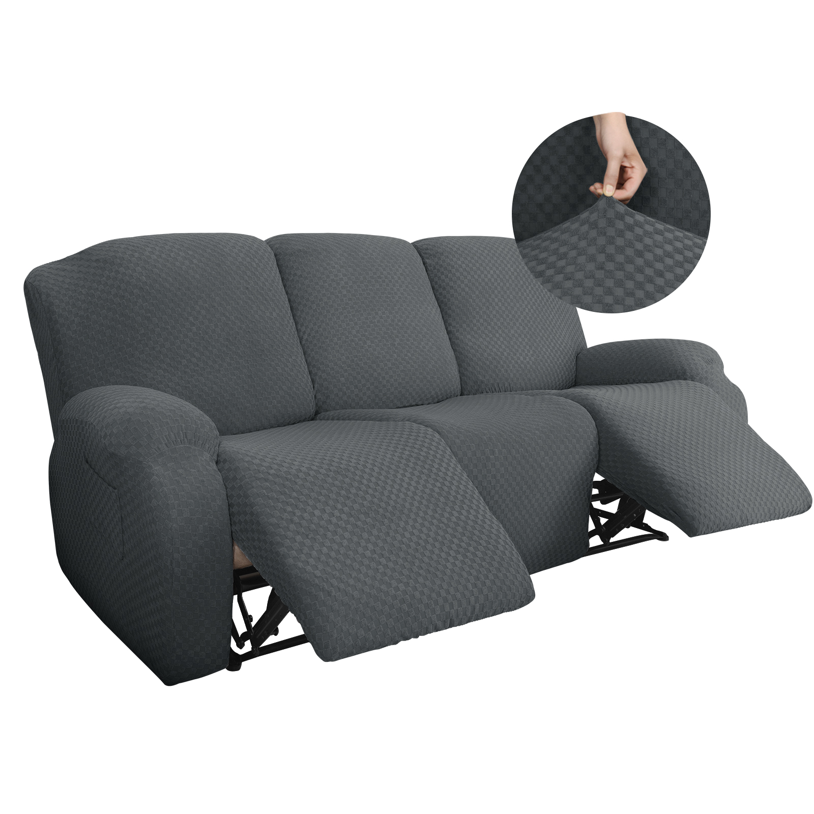 Amazon Ebay Wish Hot Sell Stretch Jacquard recliner chair cover 3 seater recliner sofa cover