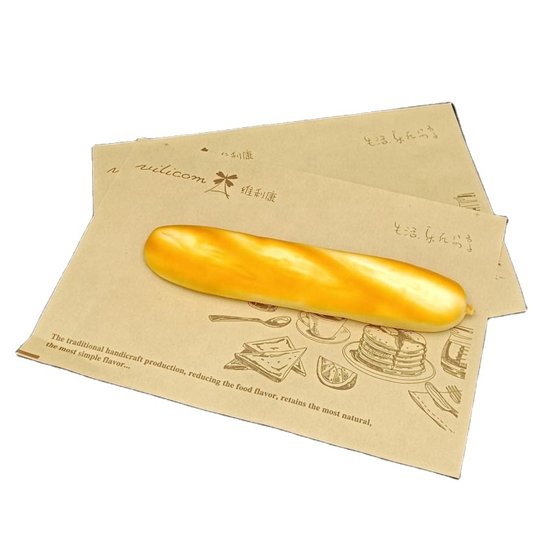 Brown Kraft Custom Design Wrapper, Food Grade Meat Sandwich Wrapping Paper, Machine Making Paper Bolsas Papel