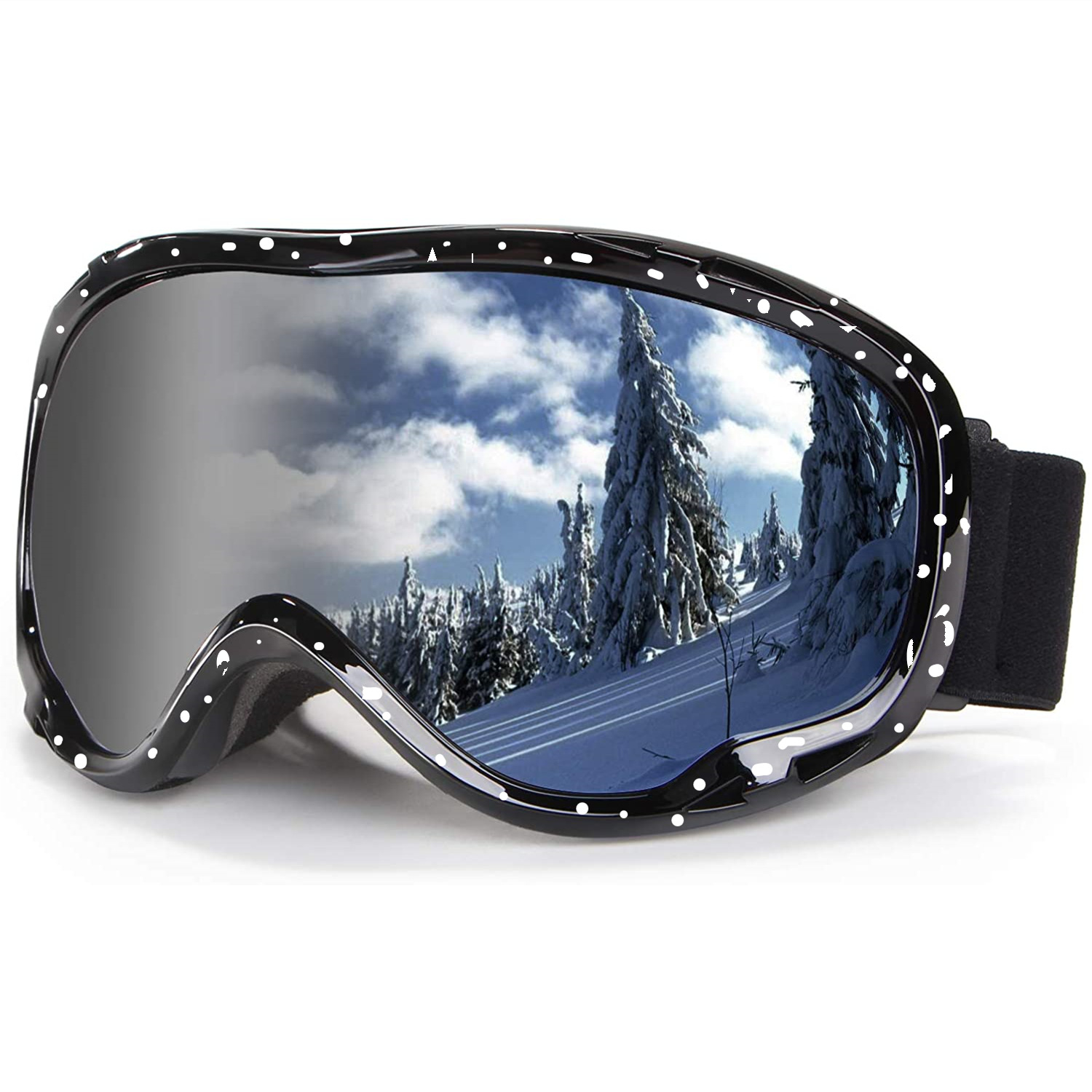 Fashionable Style Good Quality UV400 Protection Ski Goggles Anti-Fog Windproof Spherical Lens Outdoor Mountaineering Snowboard G