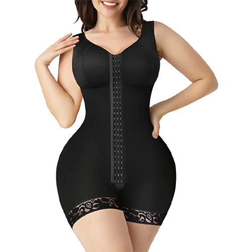 high compress Post Surgery Butt Lifter Body Contour colombianas Faja Plus Size Shapewear Bodysuit
