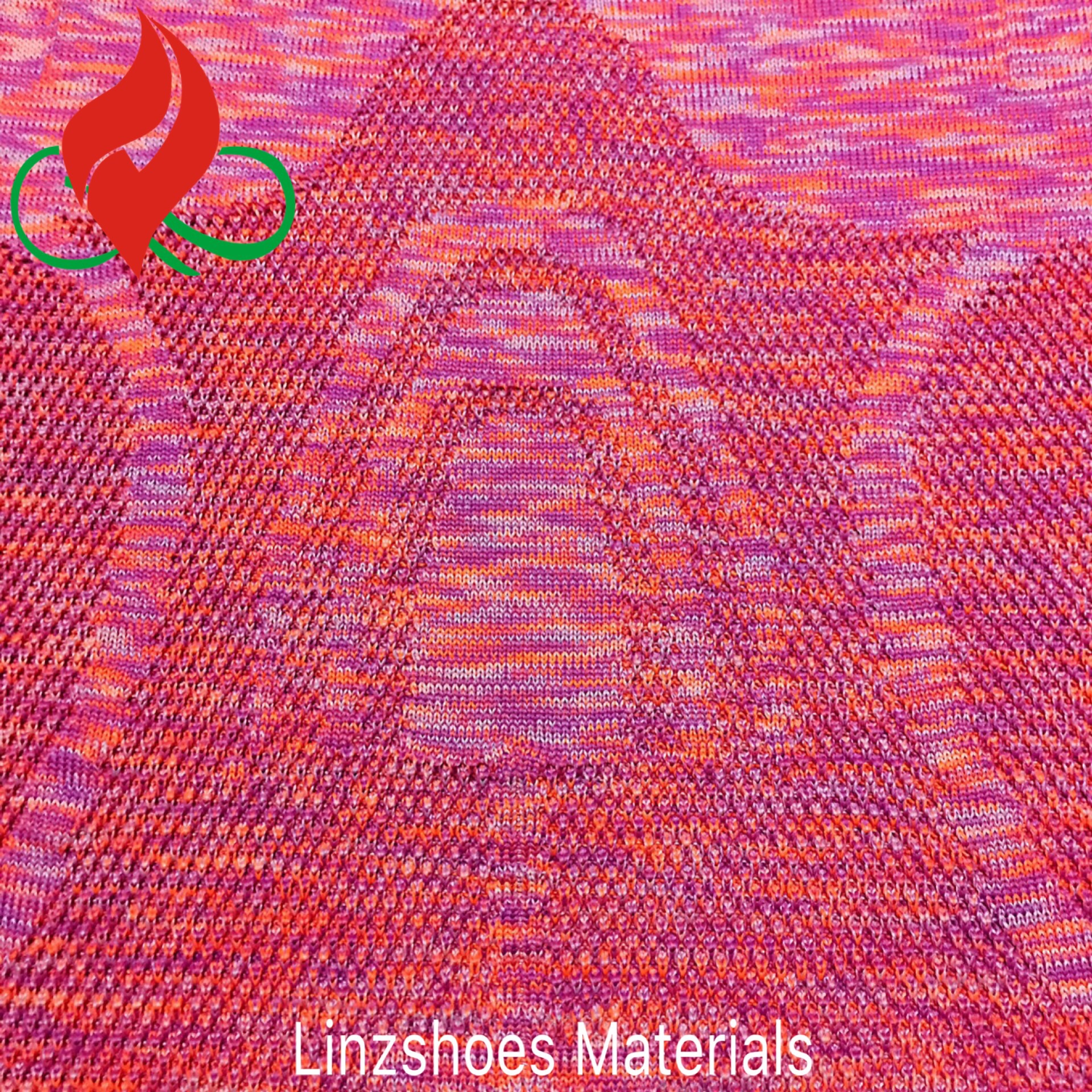 LNZ-F002-1 Vest2 фиолетовая/оранжевая/красная Легкая трикотажная верхняя обувь из эластичного материала; Спортивная обувь