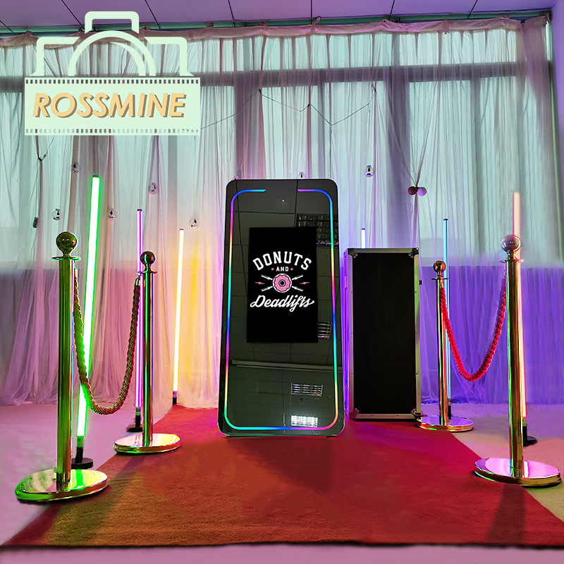 55 65 дюймов photo booth зеркало воздуха волшебное зеркало photo booth светодиодная рамка ручное зеркало photo booth Машина