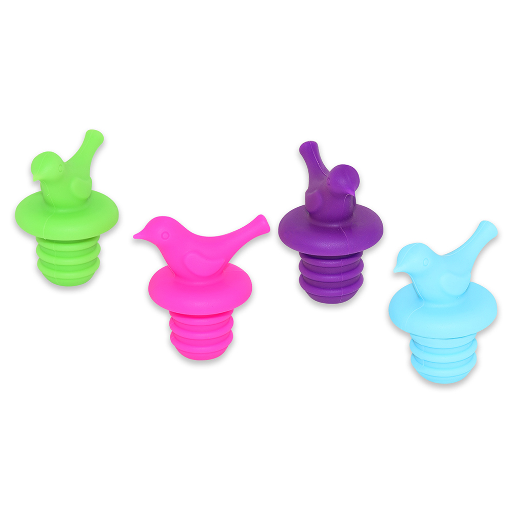 Kitchenware wine stopper Decorative Cute Little Bird non spill Wine Stoppers to Keep Wine or Beer Fresh