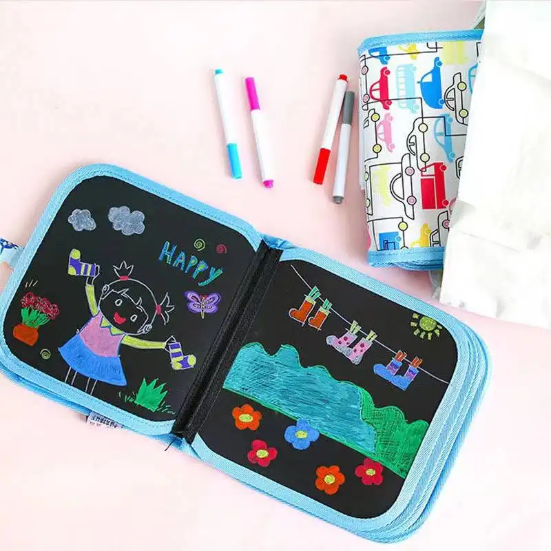Manufacturer Custom Nice Quality Magic Portable Board Reusable Kid Children Painting Drawing Book For Doodle And Graffiti