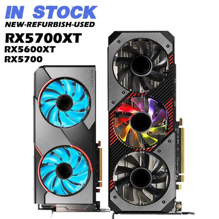 В наличии оптовая продажа RX 5700XT 5700 5600 6700 XT б/у игровые графические карты 8 Гб Gpu карты/5700 6700 видеокарта RTX Gpu GTX