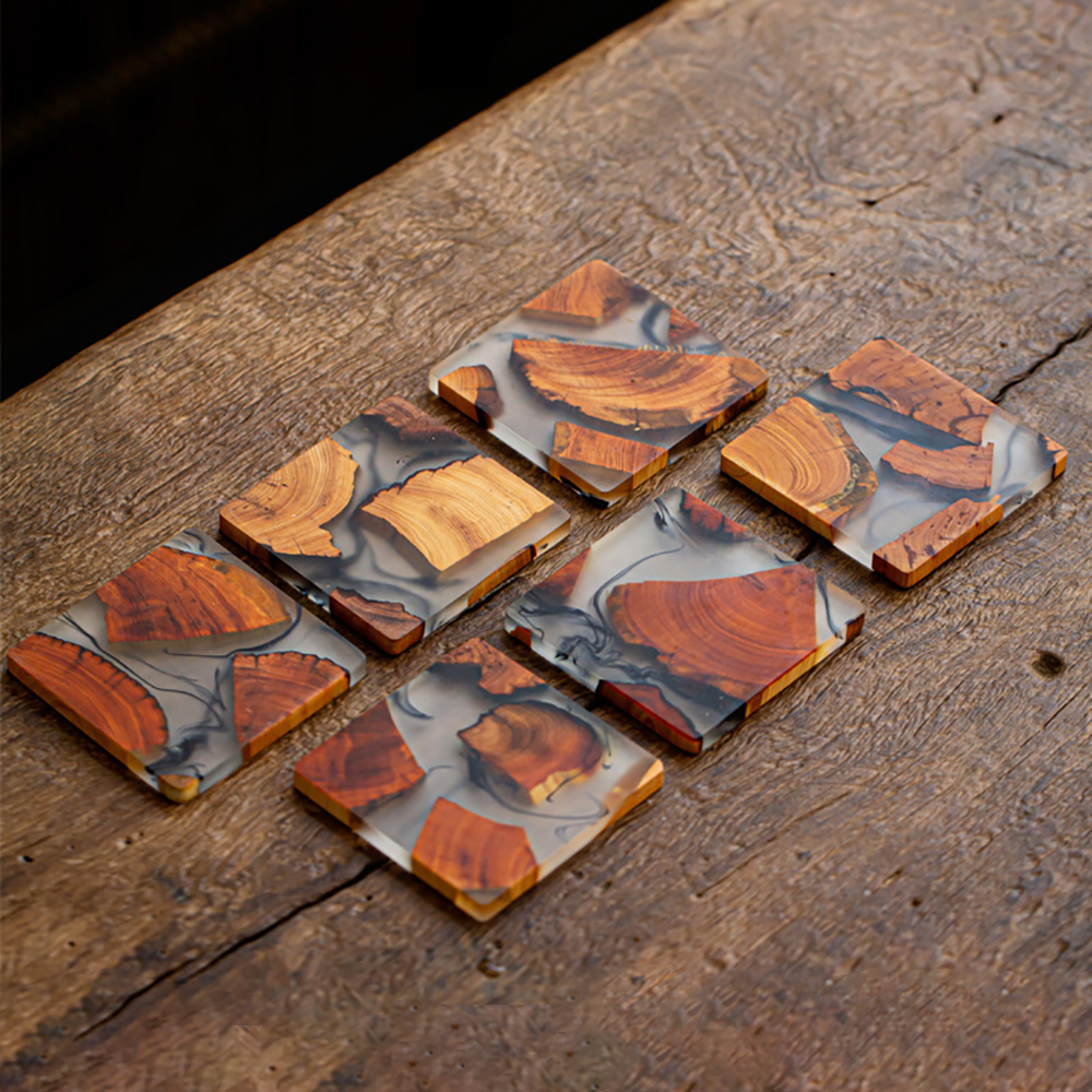 Japanese Pine Resin Tea Mug Coaster//