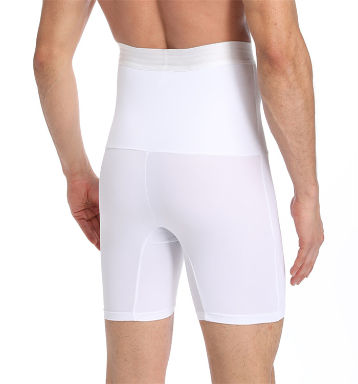 Men Tummy Control Shorts High Waist Slimming Underwear Body Shaper Seamless Belly Girdle Boxer Briefs Men Shapewear