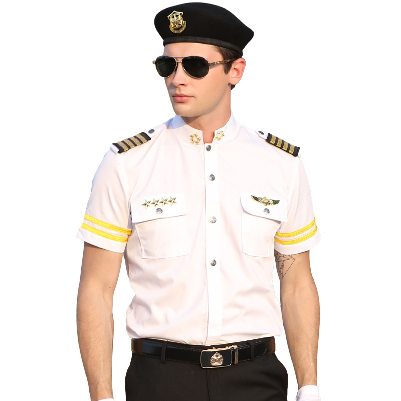 Factory White Shirts Security Guard Shirt For Security Guard Dress/ Uniform With Custom Logo