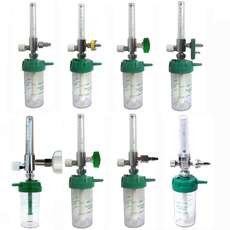 Good Price Brass Medical Oxygen Flowmeter with Humidifier Bottle Respiratory Equipment Accessory