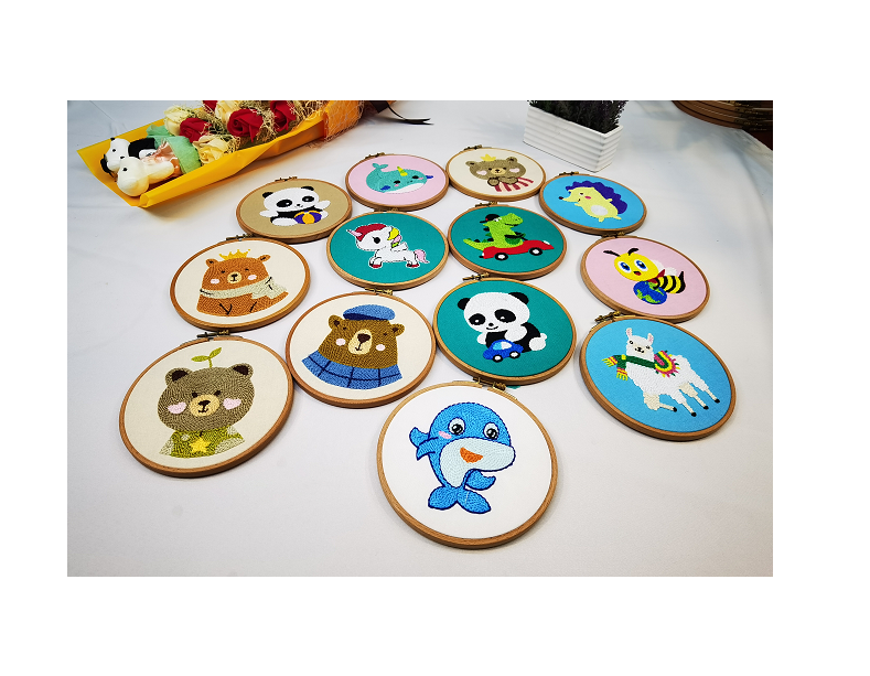 Russian Stamp Embroidered Handwork for Children Embroidery Gifts for Adults Kids