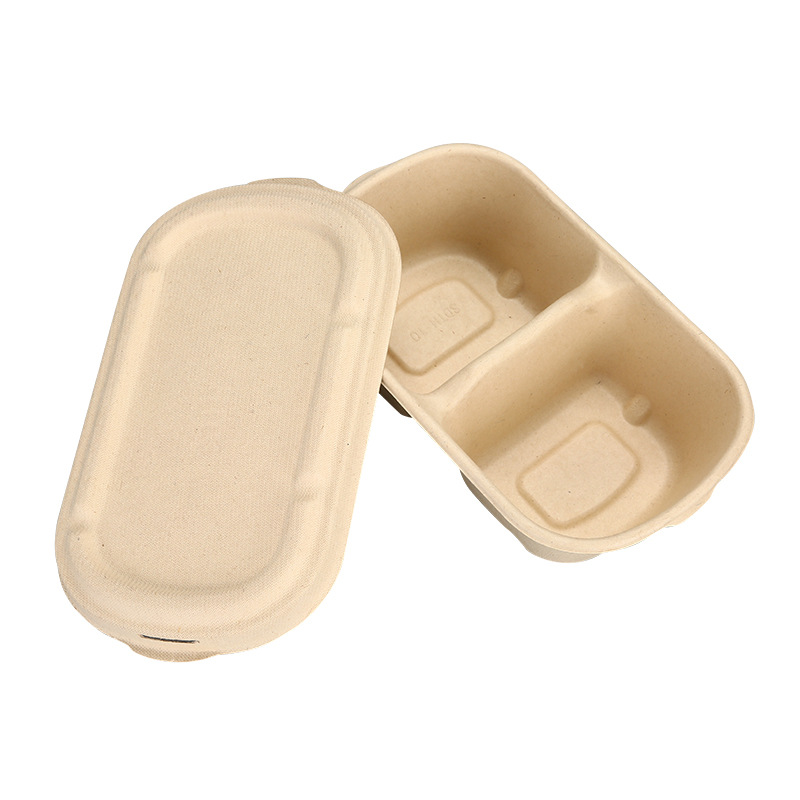 Biodegradable lunch box sugarcane to-go food container to-go sugarcane food container