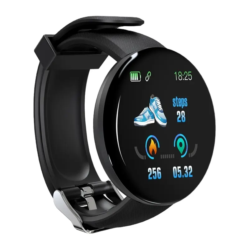 Спортивные Смарт-часы D18 для взрослых, HD ЖК-экран, Android willfull, умные наручные часы gps со стальным ремешком, кислородный монитор