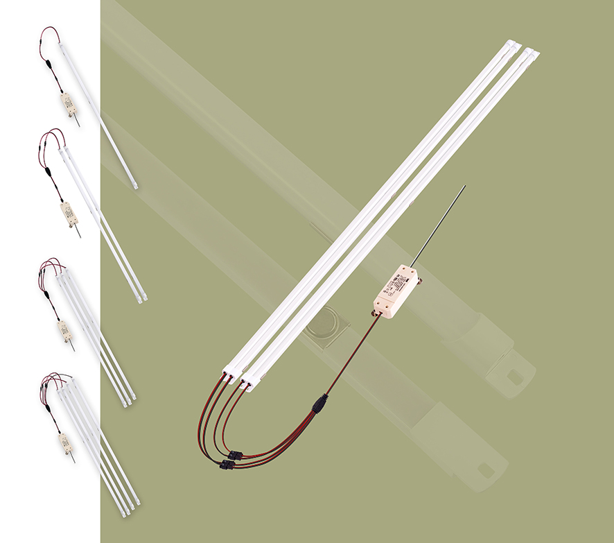 Quick install premium DLC 0-10V dimming 2-4ft 36w 5000k magnetic led retrofit strip kits